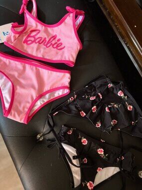 💓🖤NWT- 2 SUPER CUTE LITTLE GIRL BIKINIS  SZ 5&6💓🖤